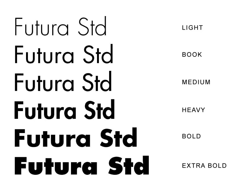 Futura std book bold