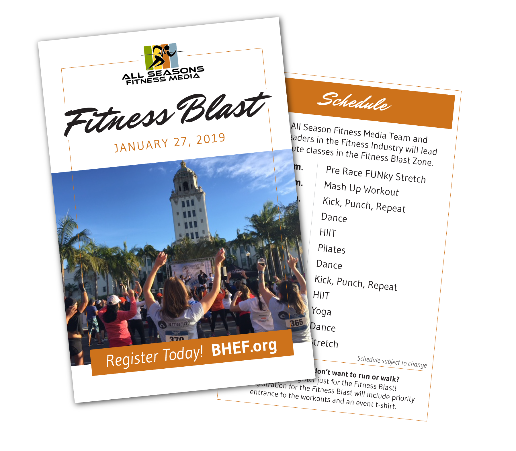 Adam Wright Design | Beverly Hills 5k-10k Run/Walk & Fitness Blast