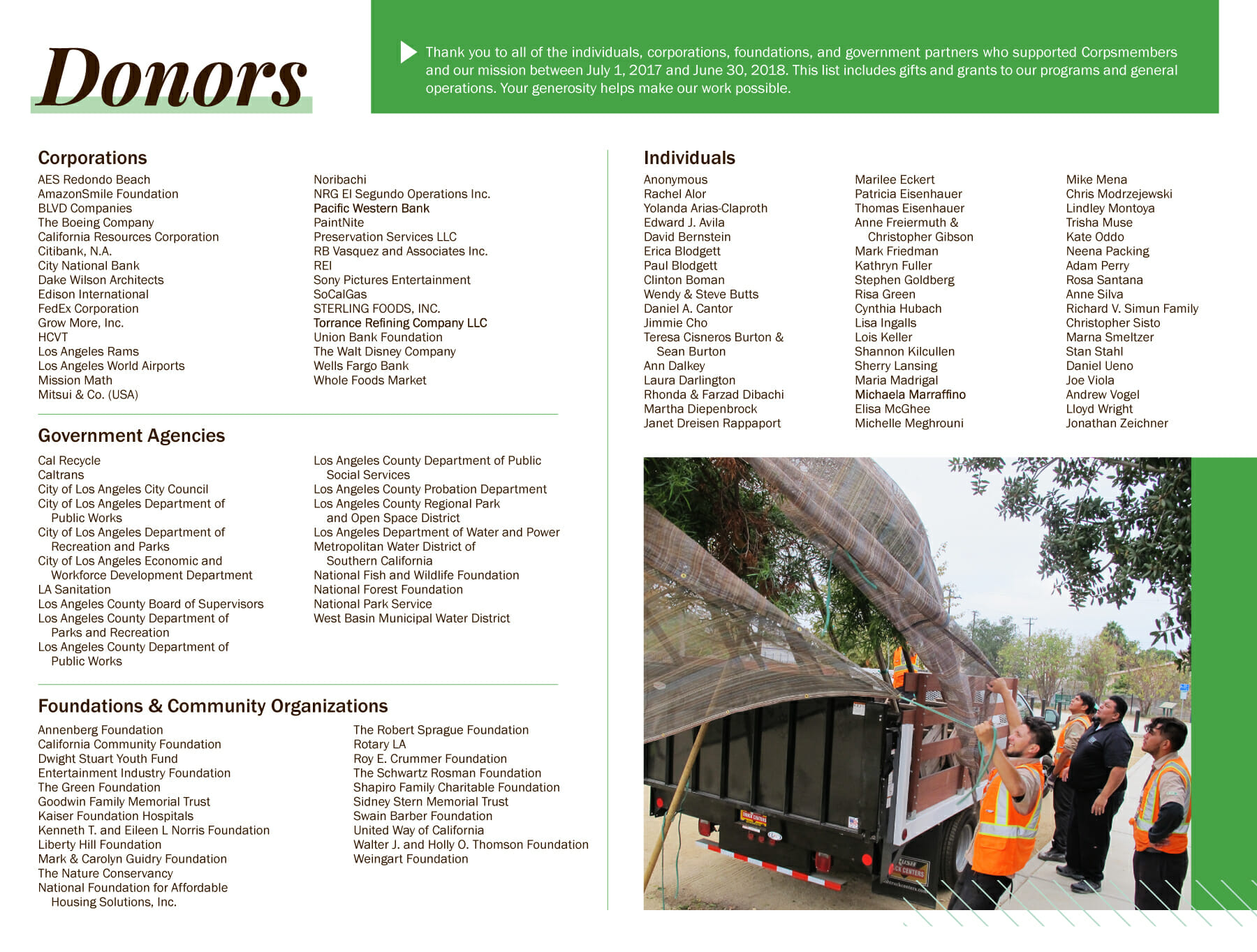 Adam Wright Design | LA Corps Gratitude Report